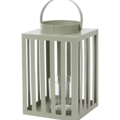 Merk Metalen Lantaarn Groen,Rood,Taupe Discount