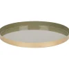Merk Metalen Onderbord Beige,Goud,Groen Hot