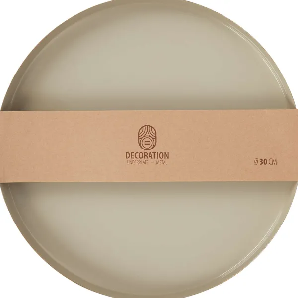 Merk Metalen Onderbord Beige,Goud,Groen Hot