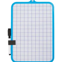 Office Essentials Mini-Whiteboard Zwart,Blauw,Roze New