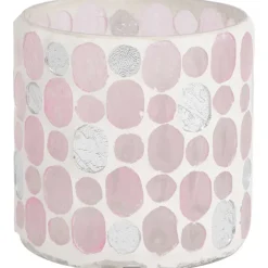 Merk Moza Ek Theelichthouder Blauw,Groen,Roze Best