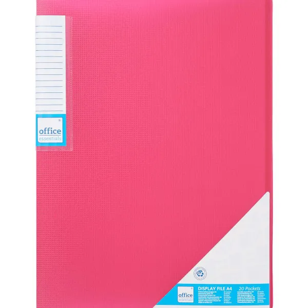 Office Essentials Displayboek A4 Blauw,Groen,Roze,Zwart Discount
