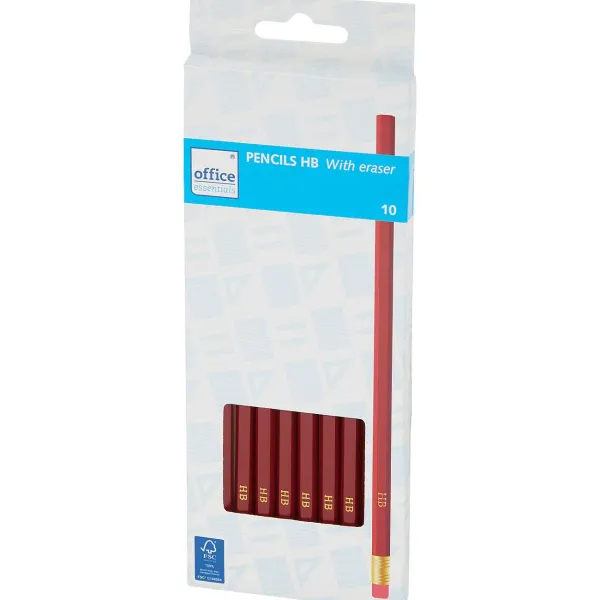 Office Essentials Potloden Met Gum Outlet