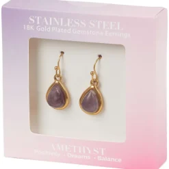 Merk Oorbellen Met Edelstenen Goud