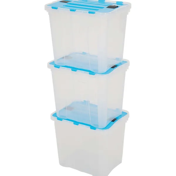 Merk Opbergboxen Blauw,Transparant Discount