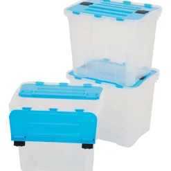 Merk Opbergboxen Blauw,Transparant Discount