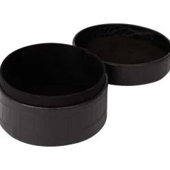 Merk Opbergdoos Met Krokodillenprint Zwart Online