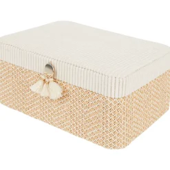 Merk Opbergdoos Met Kwastje Beige,Bruin Clearance