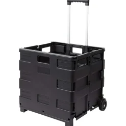 Action Opvouwbare Trolley Zwart Clearance