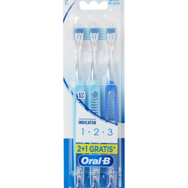 Oral-B Tandenborstels Indicator 1-2-3 Meerkleurig Discount
