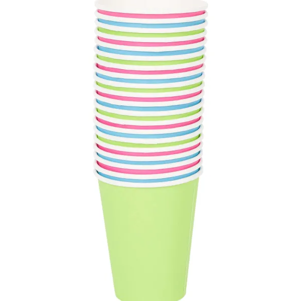 Merk Papieren Bekers Meerkleurig Hot