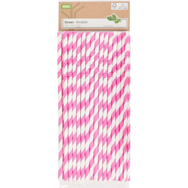 Merk Papieren Buigrietjes Blauw,Geel,Groen,Oranje,Rood,Roze Discount