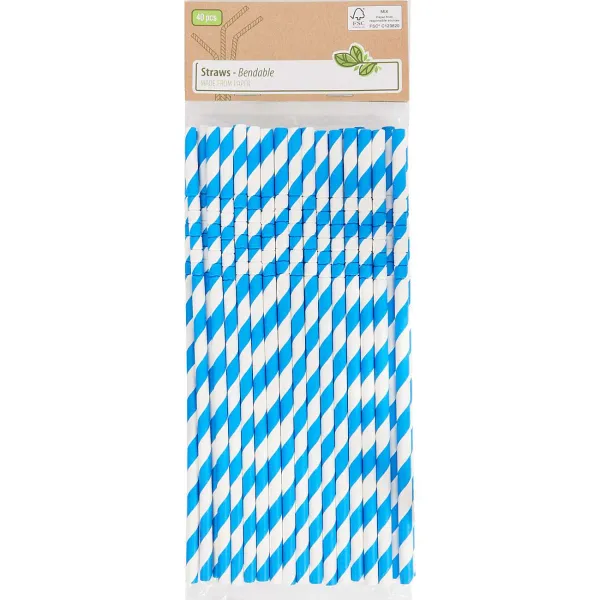 Merk Papieren Buigrietjes Blauw,Geel,Groen,Oranje,Rood,Roze Discount