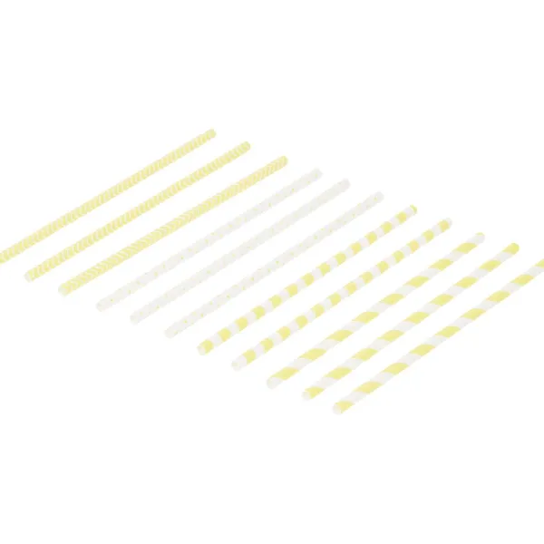 Merk Papieren Rietjes Blauw,Geel,Groen,Oranje,Paars,Roze Outlet