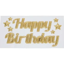 Disney Party Universe Happy Birthday Ballon-Raamsticker Brons,Goud,Meerkleurig Discount
