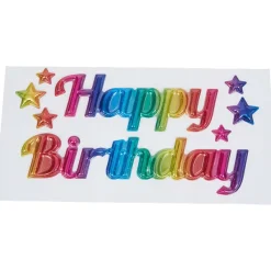 Disney Party Universe Happy Birthday Ballon-Raamsticker Brons,Goud,Meerkleurig Discount