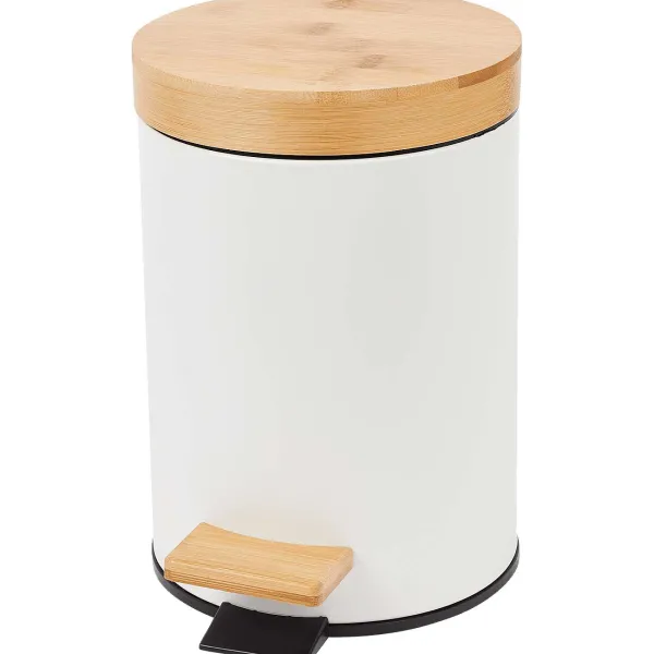 Froyak Pedaalemmer Met Bamboe Zwart,Wit