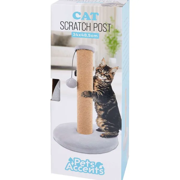 Merk Pets Accents Kattenkrabpaal Blauw,Grijs Hot