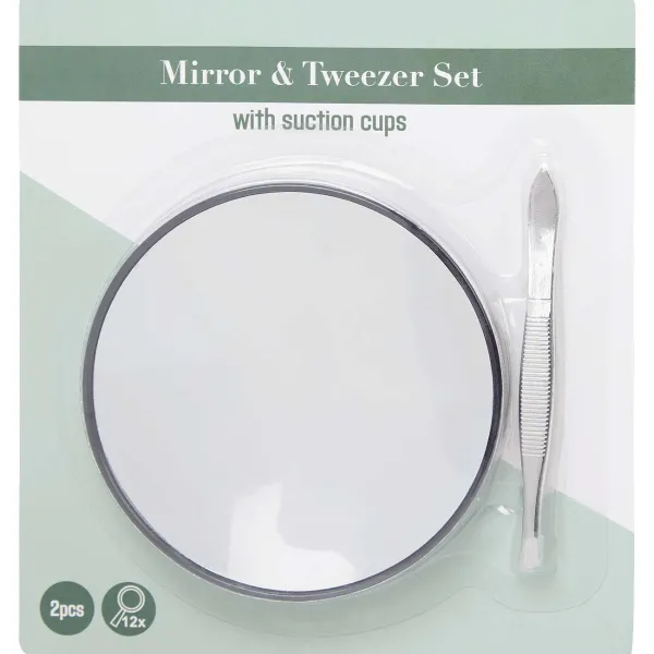 Palmolive Pincet Met Spiegel Zilver Clearance