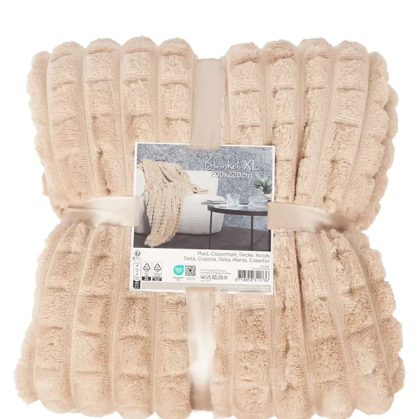 Merk Plaid Xl Beige,Roze,Wit Best