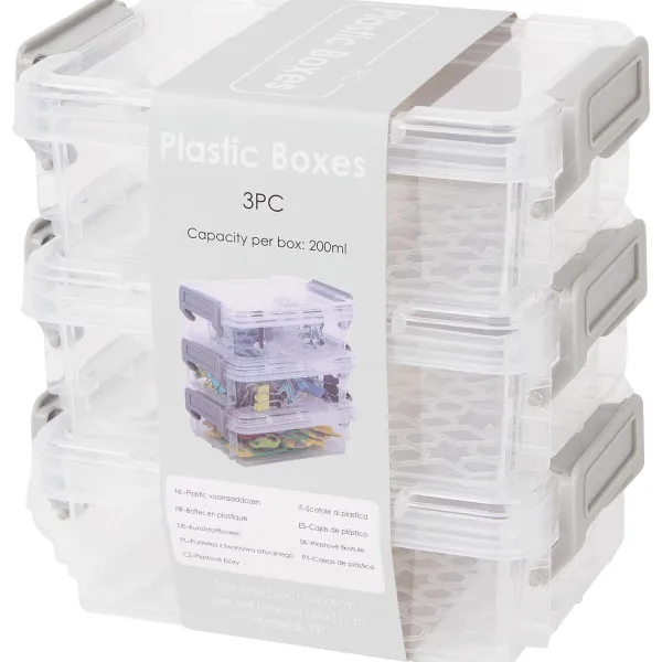 Merk Plastic Opbergdozenset Transparant Best