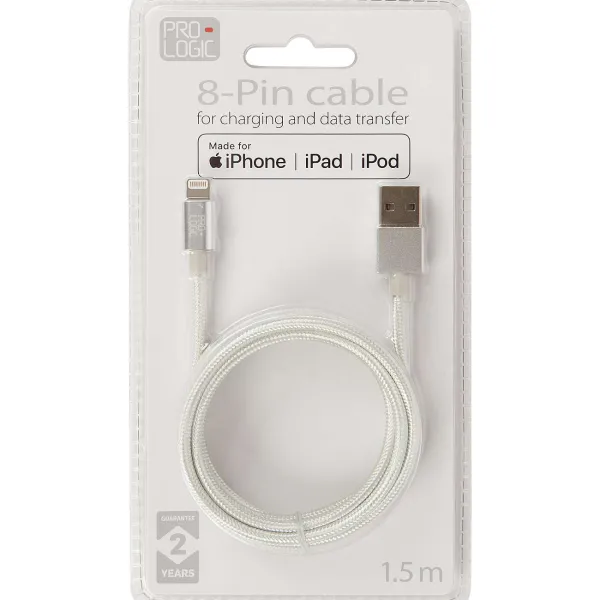 Lab31 Prologic Laad- En Datakabel 8-Pins Goud,Roze,Zilver,Wit