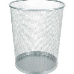 Office Essentials Prullenmand Zwart,Zilver Hot