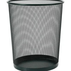 Office Essentials Prullenmand Zwart,Zilver Hot