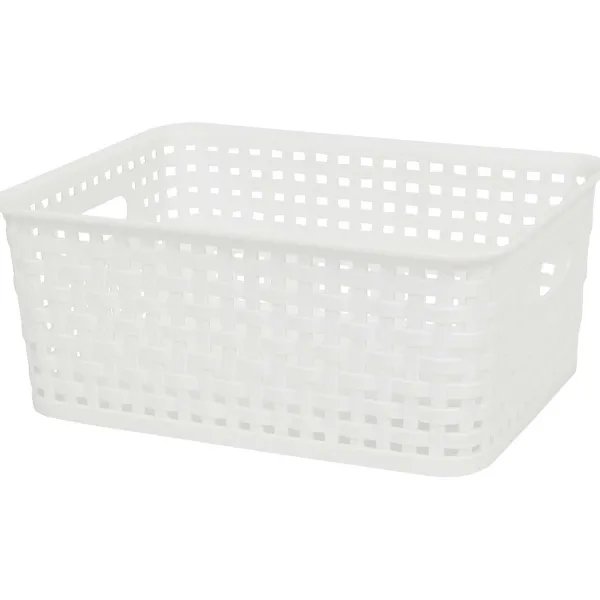 Merk Rattan Mand Wit,Zwart Outlet