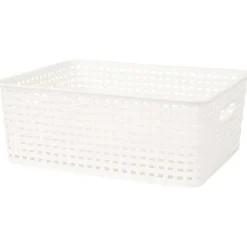 Merk Rattan Mand Zwart,Wit New