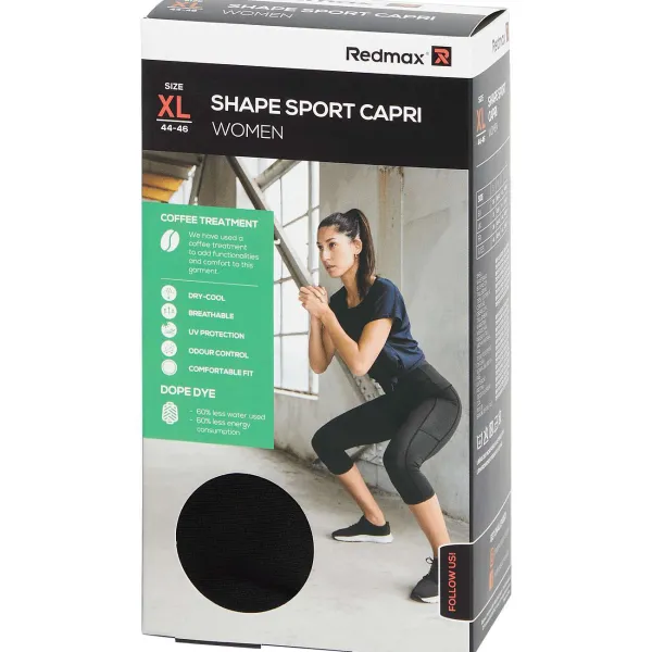 Boa Redmax Shaping Capri Sportlegging Zwart Discount