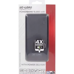 Re-load Powerbank Power Delivery Zwart Discount