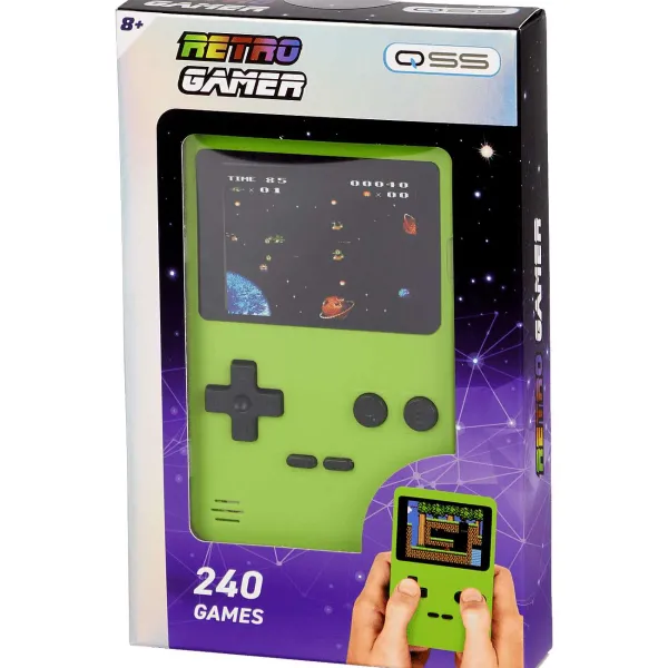 Mini Matters Retro Spelcomputer Blauw,Grijs,Groen New