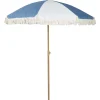 Merk Retro Strandparasol Met Franjes Meerkleurig,Wit Outlet