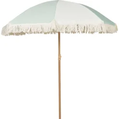 Merk Retro Strandparasol Met Franjes Meerkleurig,Wit Outlet
