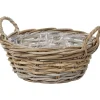 Merk Rieten Bloemenmand Bruin Sale