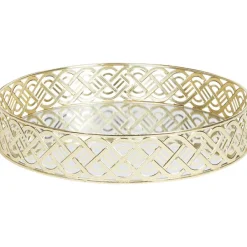 Merk Rond Dienblad Goud,Zilver New