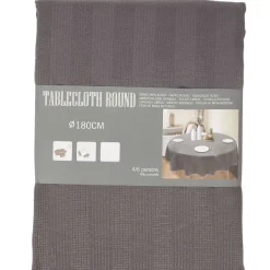 Merk Rond Tafelkleed Grijs,Groen,Wit Hot