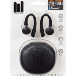 Roseland Draadloze Oordopjes Zwart Clearance