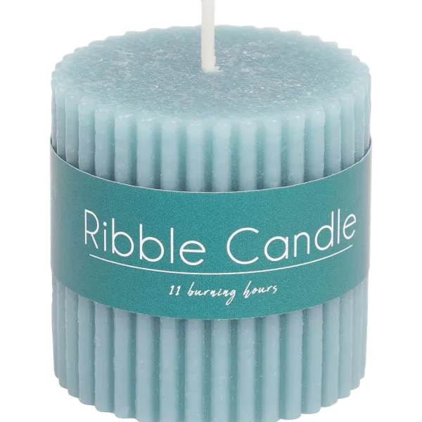 Candra Rustieke Mini-Kaars Blauw,Groen,Roze,Wit Clearance