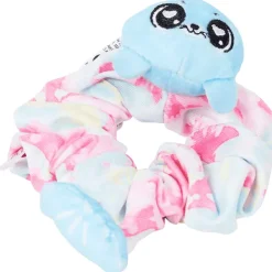 Schrunchmiez Scrunchie Blauw,Meerkleurig,Roze
