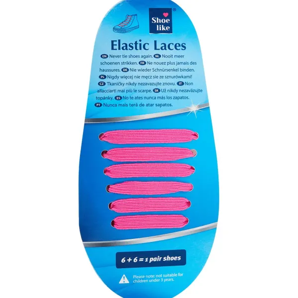 Merk Shoe Like Elastische Veters Blauw,Meerkleurig,Roze,Wit,Zwart New