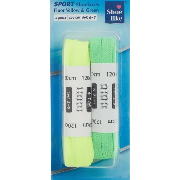 Merk Shoe Like Schoenveters Meerkleurig,Wit,Zwart