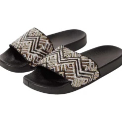 Merk Slippers Print,Grijs,Roze,Zwart Best