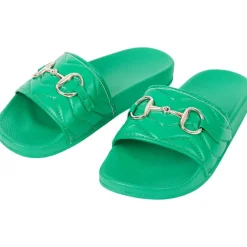 Merk Slippers Groen,Roze,Zwart Outlet