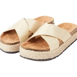 Merk Slippers Bruin,Goud,Zilver Outlet