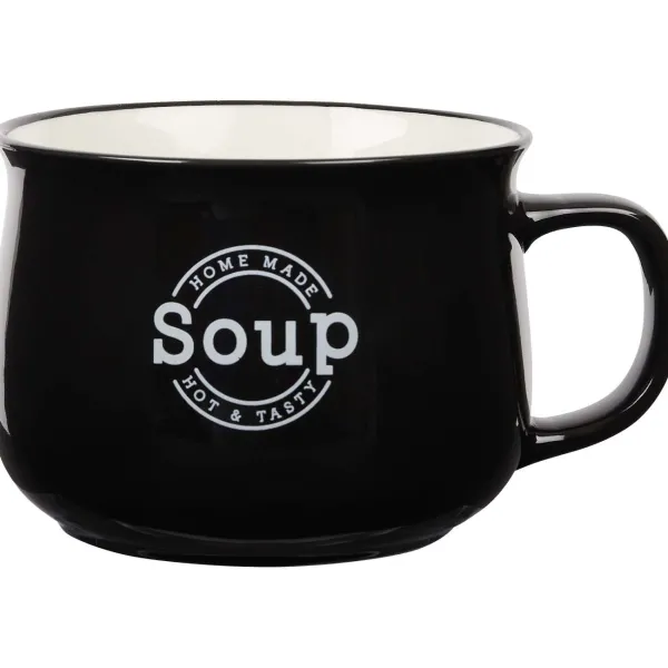 Merk Soepkom Wit,Zwart New