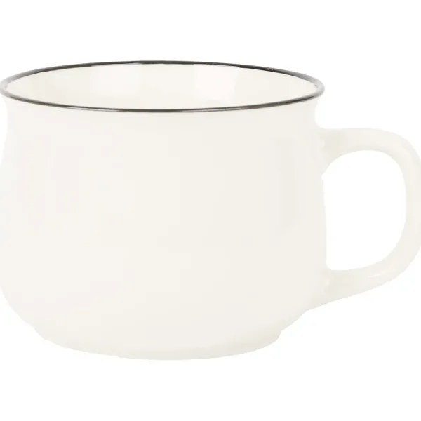 Merk Soepkom Wit,Zwart New