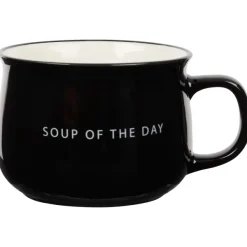 Merk Soepkom Wit,Zwart New