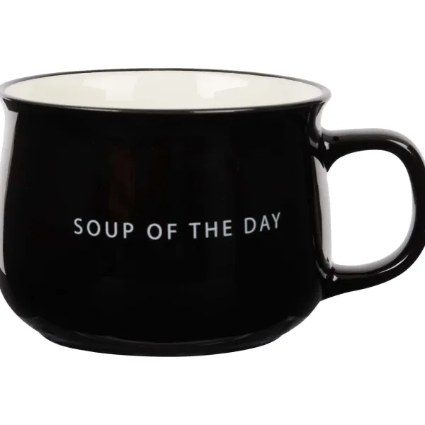 Merk Soepkom Wit,Zwart New